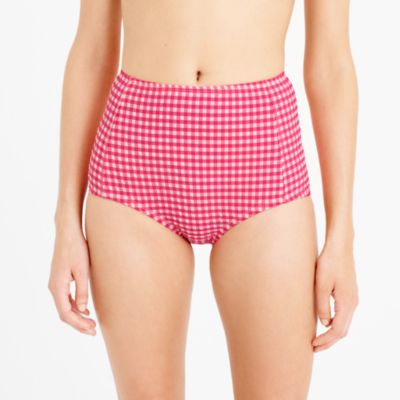 J crew gingham high waist bikini