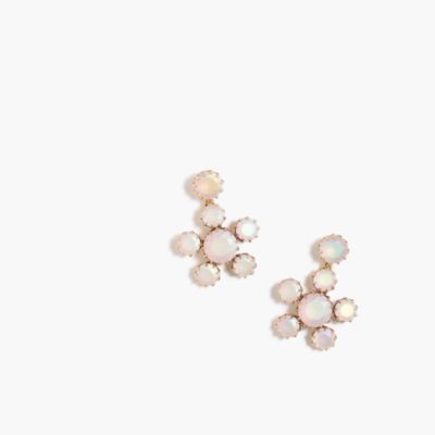 Crystal floral earrings : | J.Crew