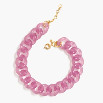 Lucite Link Necklace Women's Necklaces J.Crew