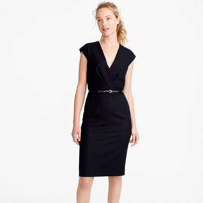 V Neck Dress In Super 120S Wool Women s Suit Dresses J V Neck Dress In Super 120S Wool Women s Suit Dresses J