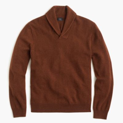 shawl collar cashmere sweater