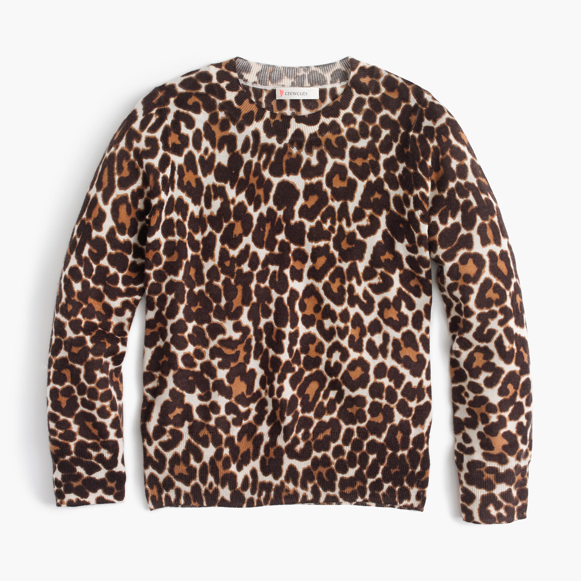 Girls' Leopard-Print Popover Sweater : Girls' Sweaters | J.Crew