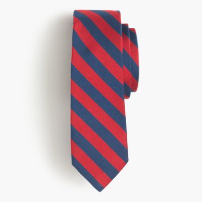 stripe silk ties
