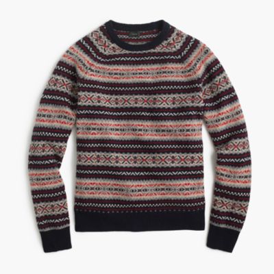 Lambswool Fair Isle Sweater : Men's Sweaters | J.Crew