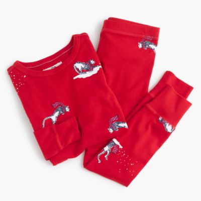 Girls' Pajama Set In Dancing Cats Girls' Sleepwear J.Crew