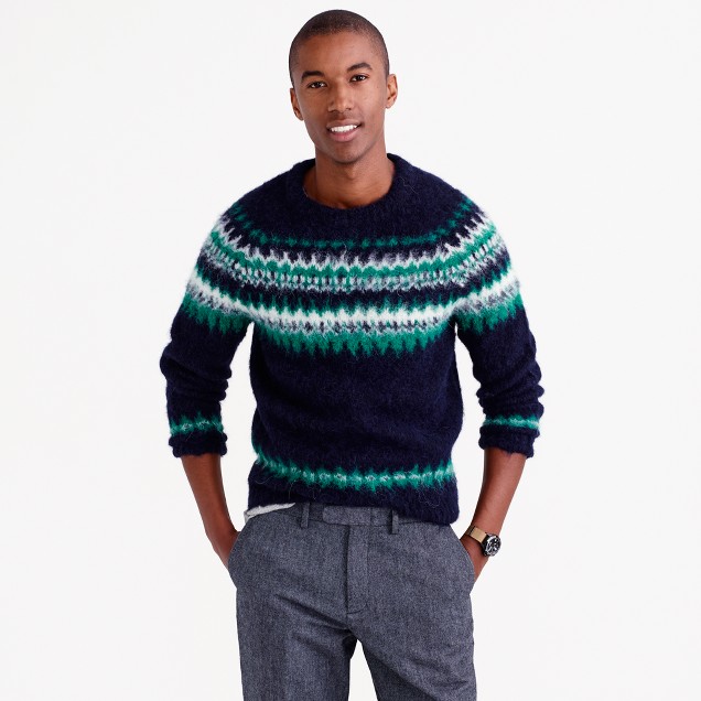 Brushed Wool Fair Isle Sweater : Men's Sweaters | J.Crew