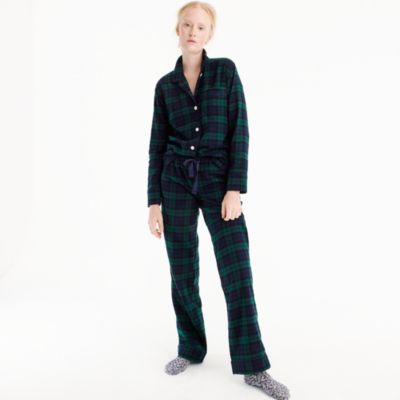 Black Watch Flannel Pajama Set : Women's Pajamas  