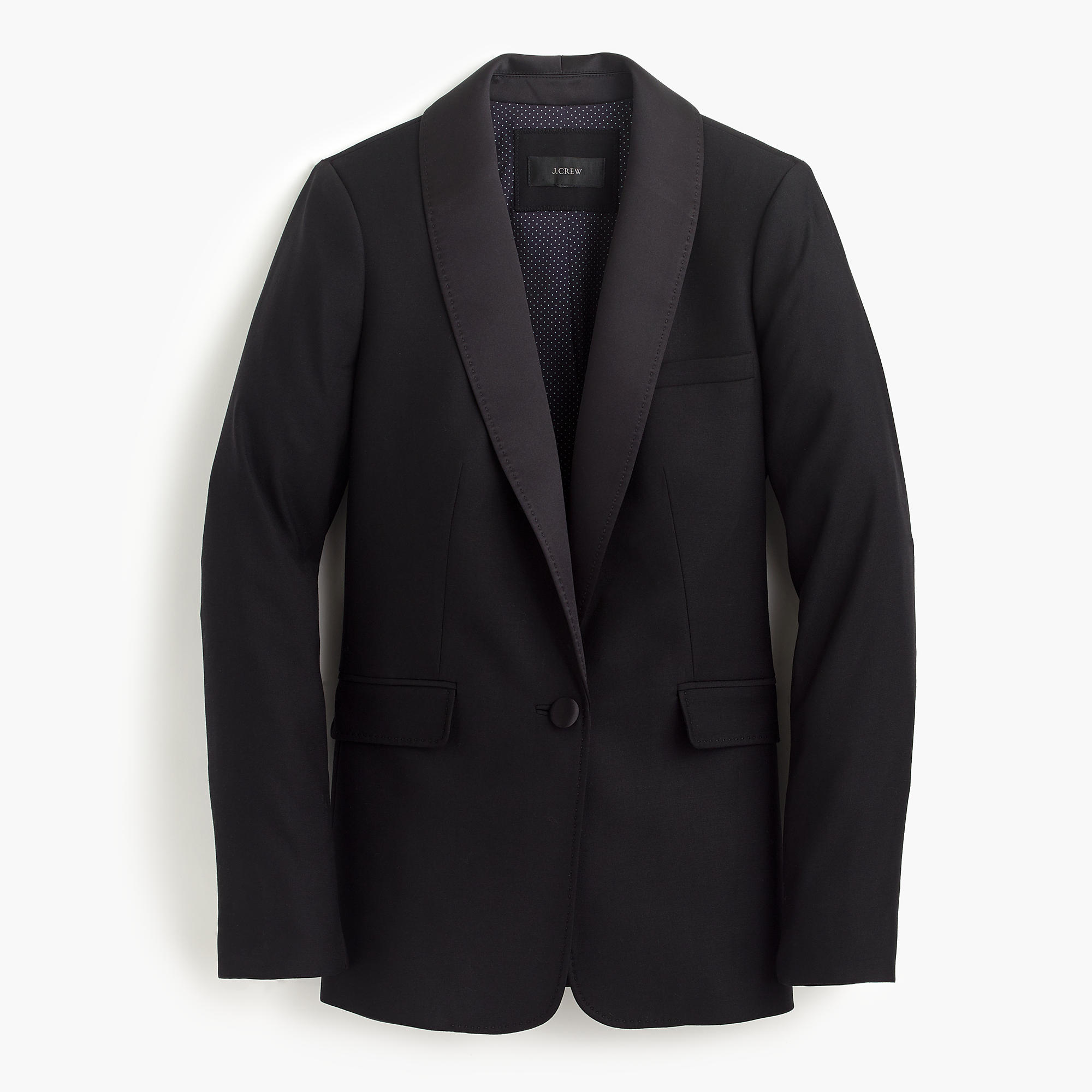 Tuxedo Blazer With Italian Satin Lapel : Women's Jackets & Blazers | J.Crew