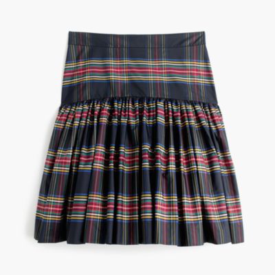 Plaid Taffeta Skirt Dress Ala