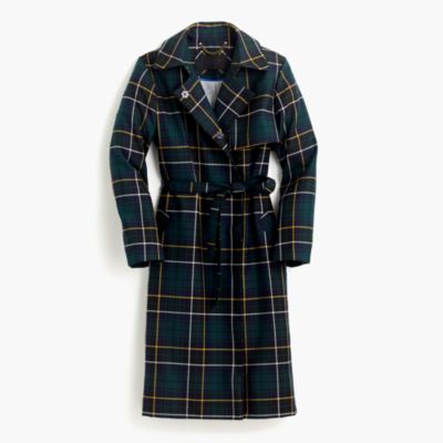 Collection Trench Coat In Tartan Women's Coats & Jackets J.Crew
