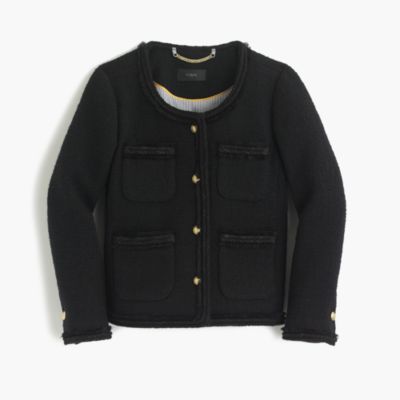 Cropped Lady Jacket With Gold Buttons : Women's Jackets  