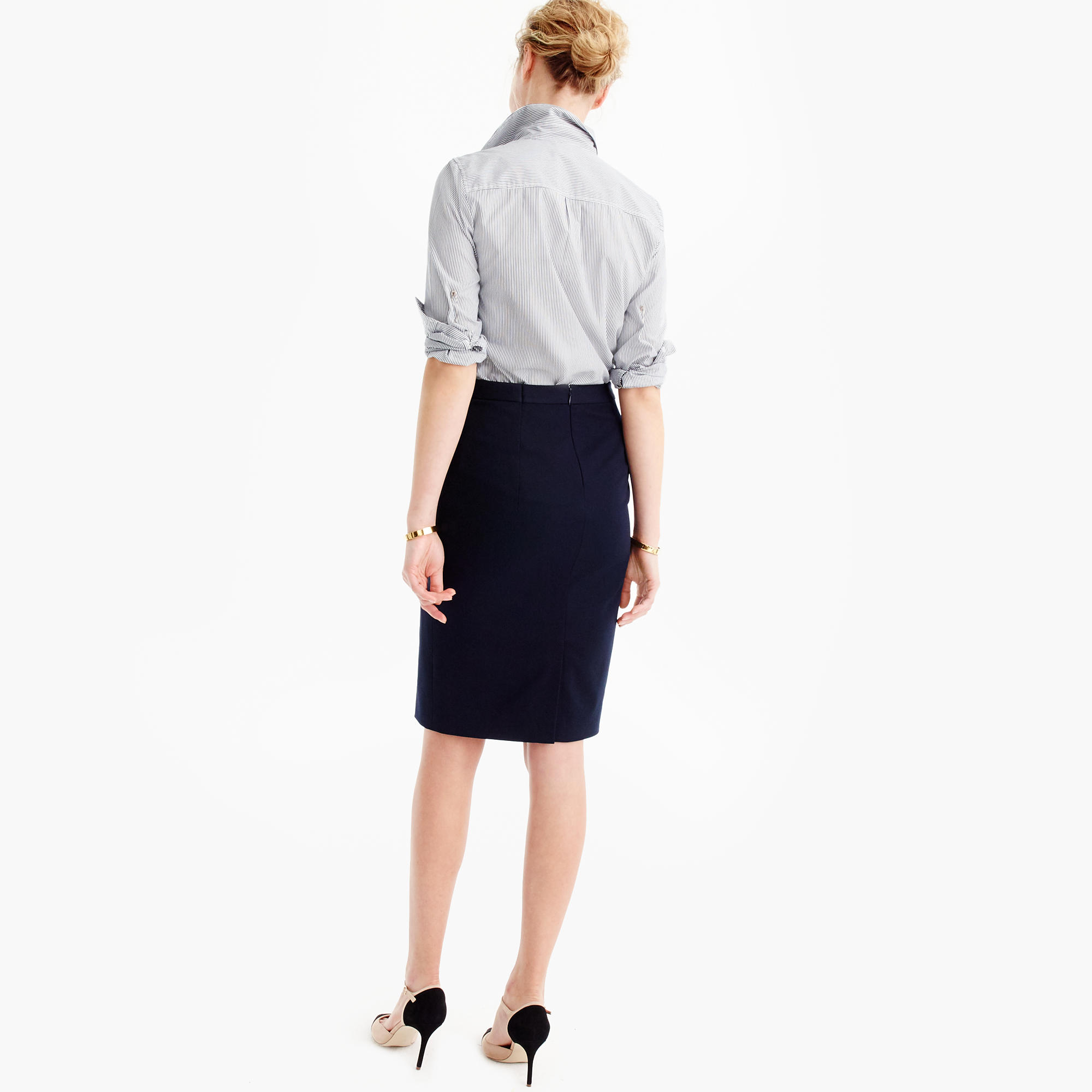 Pencil skirt in two-way stretch cotton : Women pencil | J.Crew