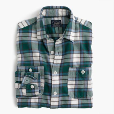 dark green flannels