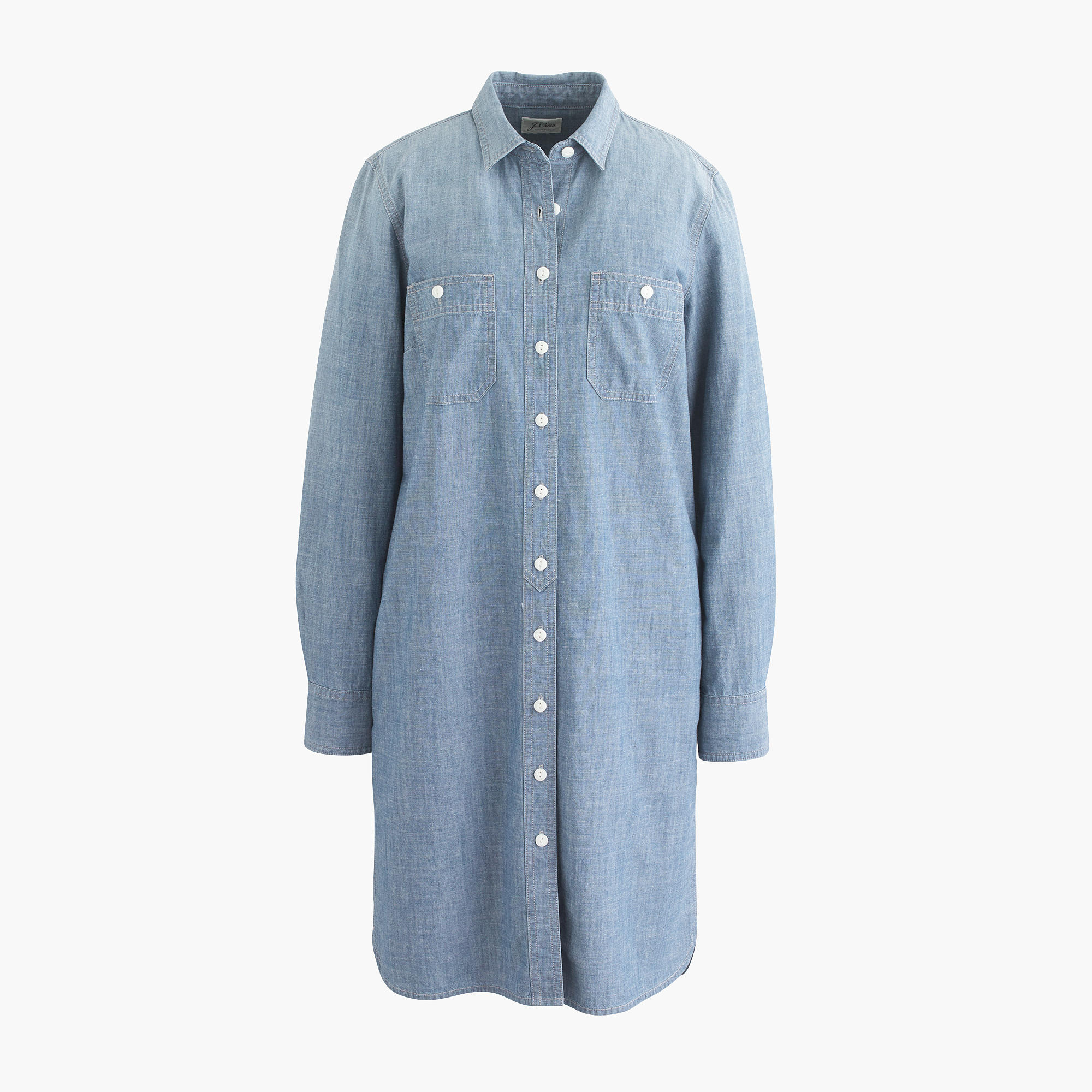 Long sleeve chambray shirtdress Women day J Crew Long sleeve chambray shirtdress Women day J Crew
