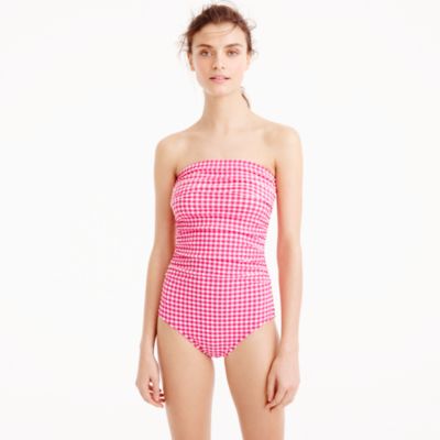 j crew bandeau swimsuit