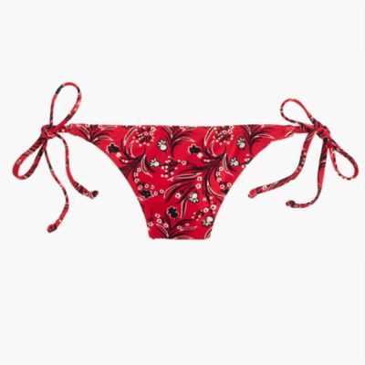 String bikini bottom in bandana print J.Crew